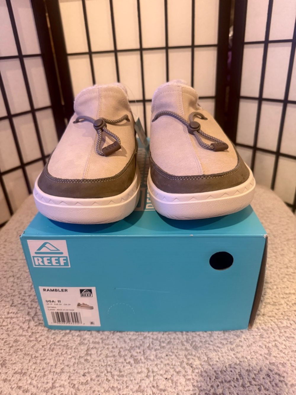 REEF Rambler Slip On‎ Shoes Mens 11 Tan Suede Comfort Casual Beach NIB